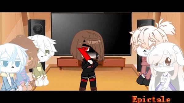 [Reaction Undertale  to Chara's AU'S them][pt.1/3][RUS/ENG]