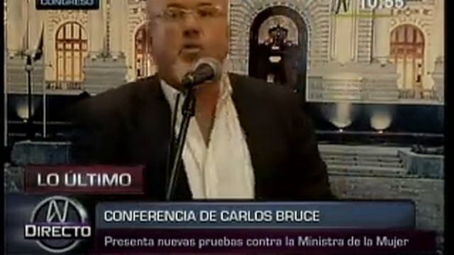Carlos Bruce denuncia a ministra Carmen Omonte 1/2 (04/03/2014) смотреть онлайн