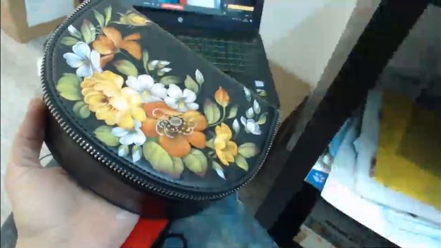 Жостово от Куликовой Анастасии. Роспись сумочки