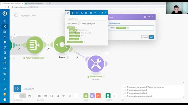 How to extract values from an Array | Integromat Tutorial смотреть онлайн