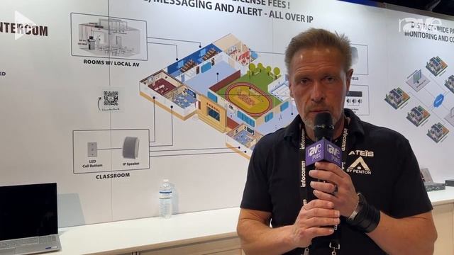 InfoComm 2023: ATEïS by Penton Exhibits No-Server, No-Node-License K-12 IP School Intercom смотреть онлайн