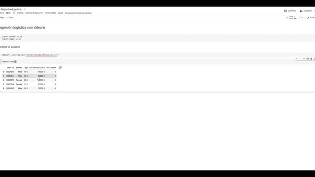 Regresión logística con Sklearn en Google Colab Parte 1 смотреть онлайн