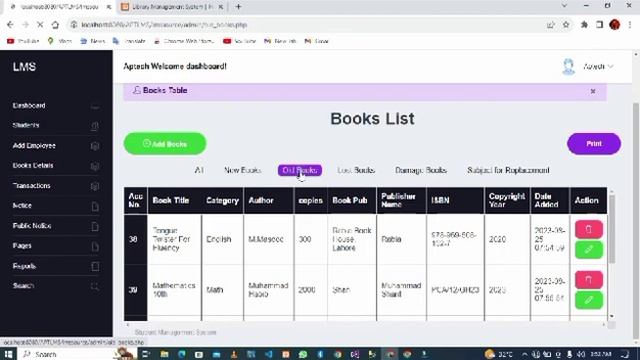 Library_Management_System ( PHP, MSQL DATABASE ) смотреть онлайн