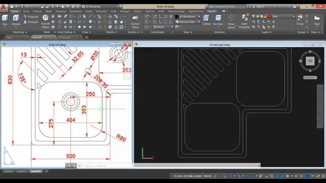 ?Corner Kitchen Sink Design?Autocad 3D? смотреть онлайн