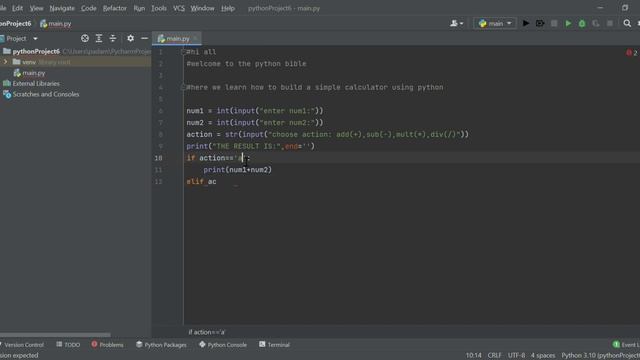 DEVELOPING A SIMPLE CACULATOR USING PYTHON смотреть онлайн