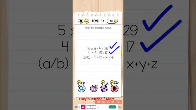 Brain Test Level 87 Walkthrough Solution Gameplay |Game The Chain