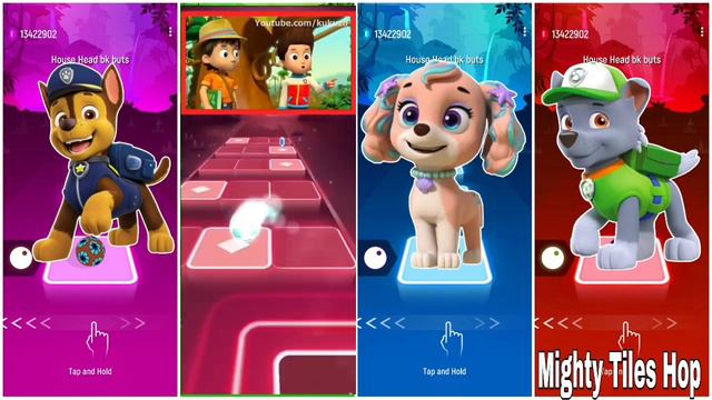 Paw Patrol Team | Chase Vs  Marshall  Vs Coral Vs Rocky . #tileshop