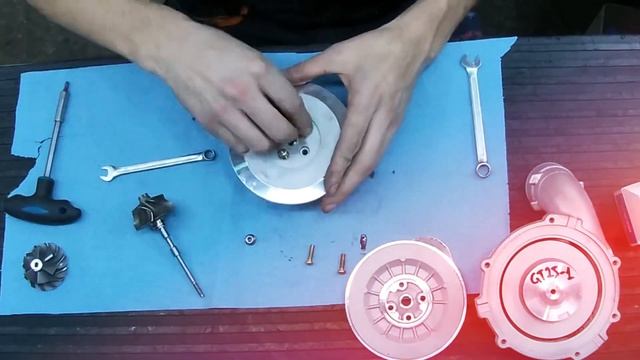 Тюнинг турбины Garrett, переделка компрессорного колеса турбины с GT17 на GT25 смотреть онлайн