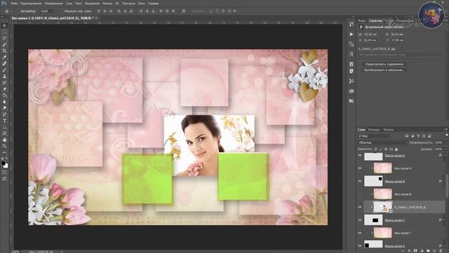9. Урок. Коллаж "Панели" (по просьбе) - Lesson. Collage Panels смотреть онлайн