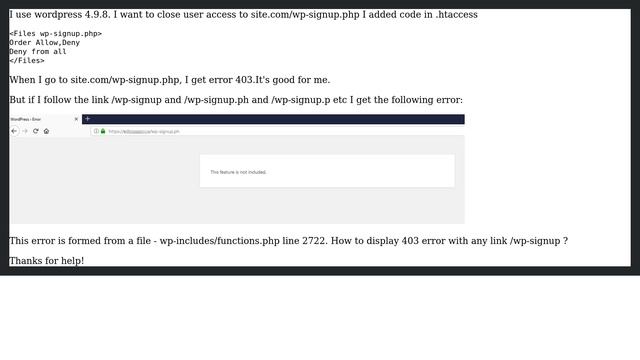 Wordpress: How disable canonical redirect wp-signup? смотреть онлайн