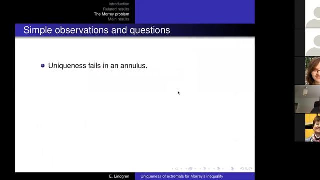 22.02.21 | E. Lindgren | Extremals for Morrey's inequality смотреть онлайн