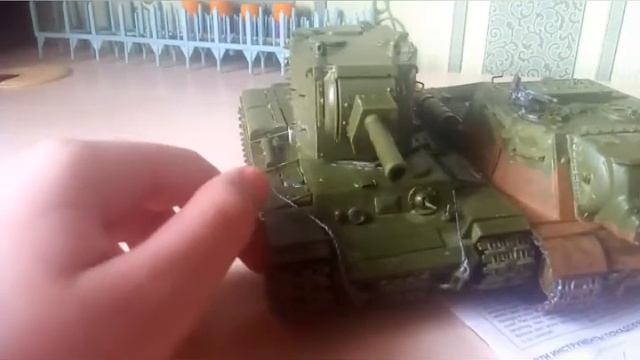 обзор тяжелого танка КВ-2 звезда м:1/35 смотреть онлайн
