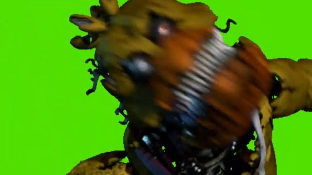 Fnaf 7 Ultimate custom night nightmare Chica jumpscare green screen смотреть онлайн