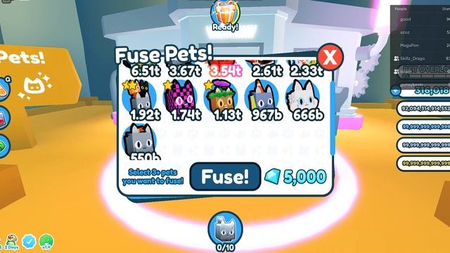 What Happens when you fuse All cats On Cat Worlds in Pet simulator X???? смотреть онлайн