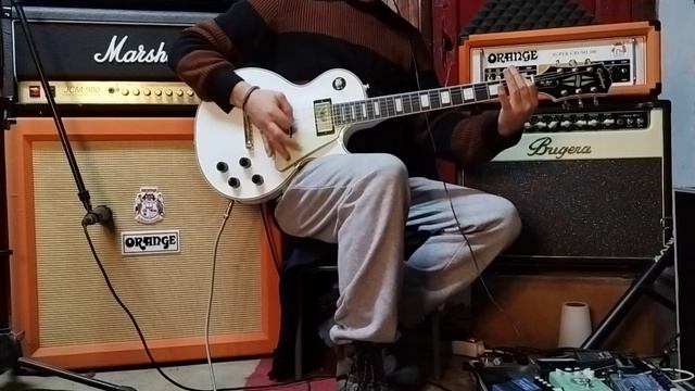 killer riffs | marshall jcm 900 | epiphone LP custom White смотреть онлайн