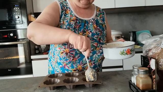 Завтрак ПП. Кабачковые маффины с сыром и ветчиной. смотреть онлайн