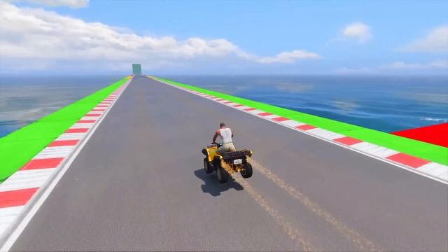 SHINCHAN AND FRANKLIN TRIED THE IMPOSSIBLE POTHOLES VS CARS BIKES BUSES JUMP CHALLENGE IN GTA 5 смотреть онлайн