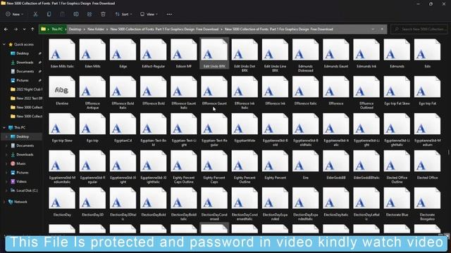 New 5000 Collection of Fonts Part 1 For Graphics Design Photoshop Tutorial смотреть онлайн