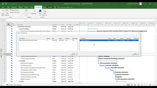 Relationships Window (Go To) in Microsoft Project Using VBA Code смотреть онлайн