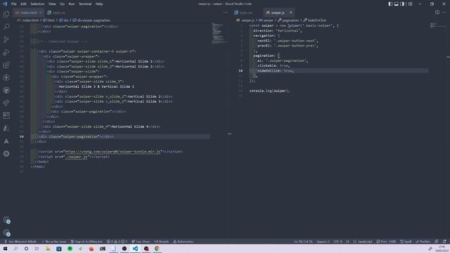 How to create cool swiping effect with SwiperJS - HTML, CSS, JS Beginner Tutorial смотреть онлайн