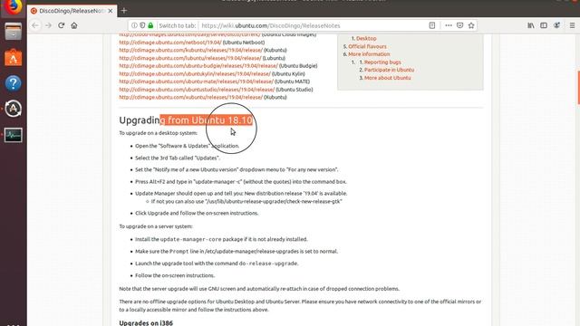Lecture 29 of 29 : How to upgrade Ubuntu 18.04 to 19.04 Disco Dingo смотреть онлайн