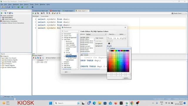 How to change text Editor color in Oracle SQL Developer hindi смотреть онлайн