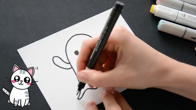 Как нарисовать веселое ПРИВЕДЕНИЕ / ПРОСТЫЕ Рисунки на ХЭЛЛОУИН смотреть онлайн