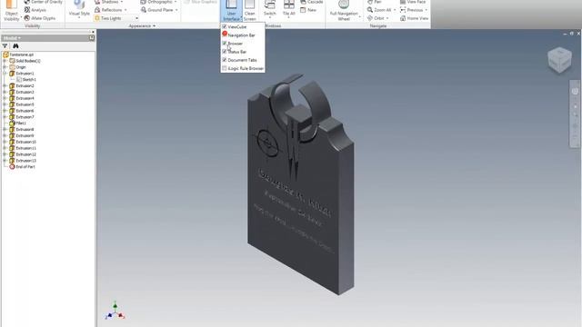 Inventor 2011 HELP I lost my Browser Bar смотреть онлайн