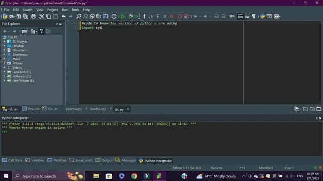 code to know the python version смотреть онлайн
