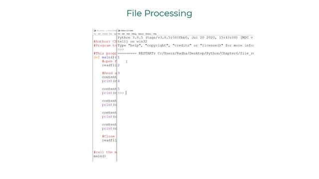 7.2 File Processing смотреть онлайн