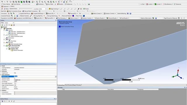 How to do a Mesh Connection in ANSYS Mechanical смотреть онлайн