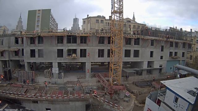 Таймлапс Басманный 5. 15 октября 2016. Камера 2 смотреть онлайн