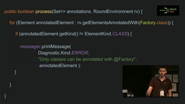 #droidconDE 2015: Hannes Dorfmann – Annotation Processing 101 смотреть онлайн