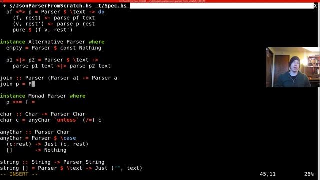 Parsing Arrays Using Monad (JSON Parser from Scratch in Haskell) смотреть онлайн