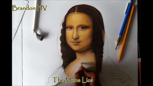 DIBUJANDO A LA MONA LISA DE LEONARDO DAVINCI - SPEED DRAWING смотреть онлайн