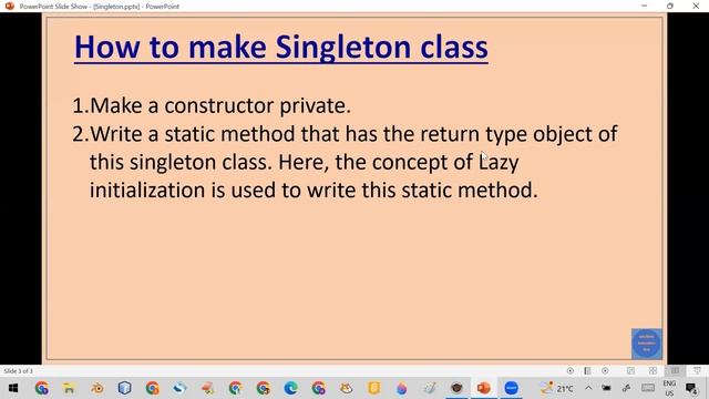 Singleton Design pattern | How to create Singleton Class | Pradeep Nailwal смотреть онлайн