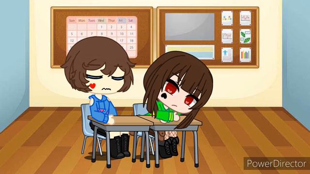Chara and Frisk go to school || Part 1 || Undertale || Gacha Club смотреть онлайн