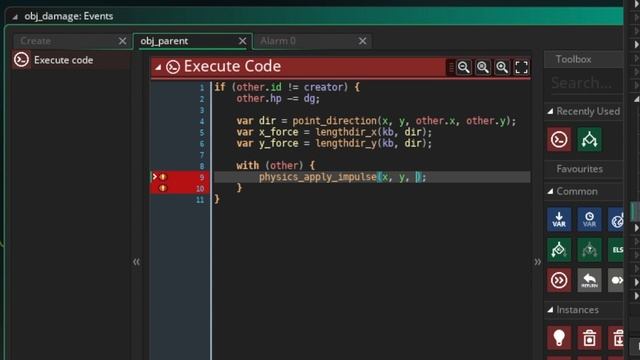 GameMaker Studio / Урок #8 - Отбрасывание врагов назад
