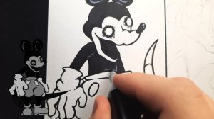 Drawing FRIDAY NIGHT FUNKIN' MODS - Mickey Mouse | Suicide Mouse | Cheddar (FNF MOD)