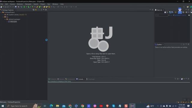 Create Your First Java Project with a Main Method in Eclipse смотреть онлайн