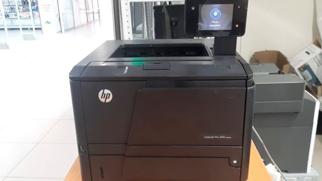 Тест лазерного принтера HP LaserJet Pro 400 mf401dn смотреть онлайн