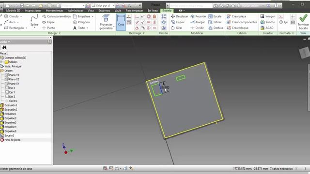 Uso de Inventor2013 para la creación de figuras 3D смотреть онлайн