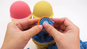 ДЛЯ ДЕТИШЕК !  Интересное видео о том, как сделать вырезку из кинетического песка ASMR