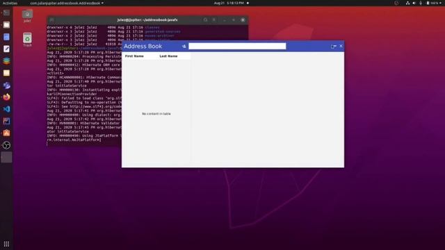 Address Book in JavaFX смотреть онлайн