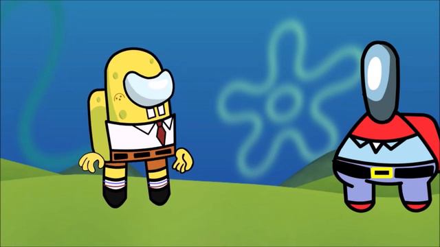 SpongeBob Vs Among Us Animation Were Talking About THISSS-Meme Mentom смотреть онлайн