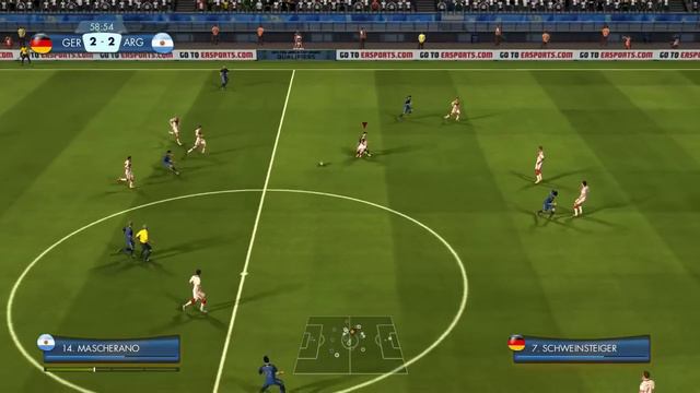2014 Fifa World Cup Gameplay Xbox 360 - Argentina Vs Alemania - Partidazo Por La Revancha