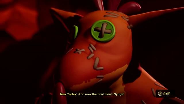 Cortex hits the Crash doll with a stick! смотреть онлайн