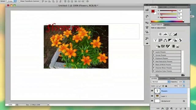 How to Bring Text in Front of a Photo in Photoshop : Adobe Photoshop Basics смотреть онлайн