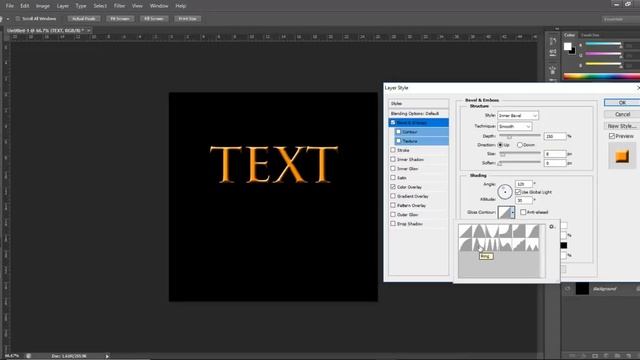How to Create Gold Text Effect Photoshop смотреть онлайн