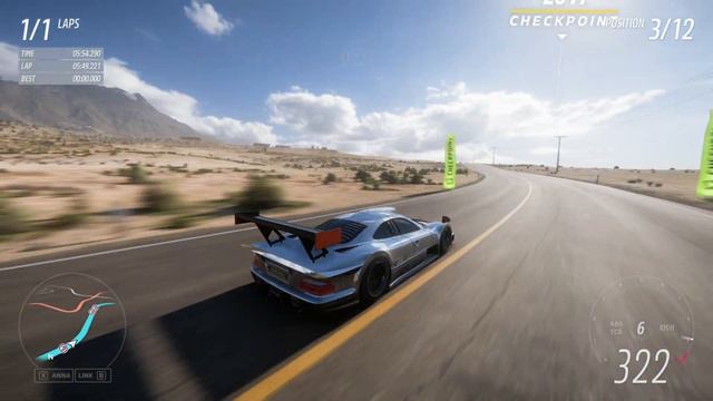 Forza Horizon 5 || Mercedes Benz CLK GTR Forza Edition Goliath Race || 4K PC || смотреть онлайн